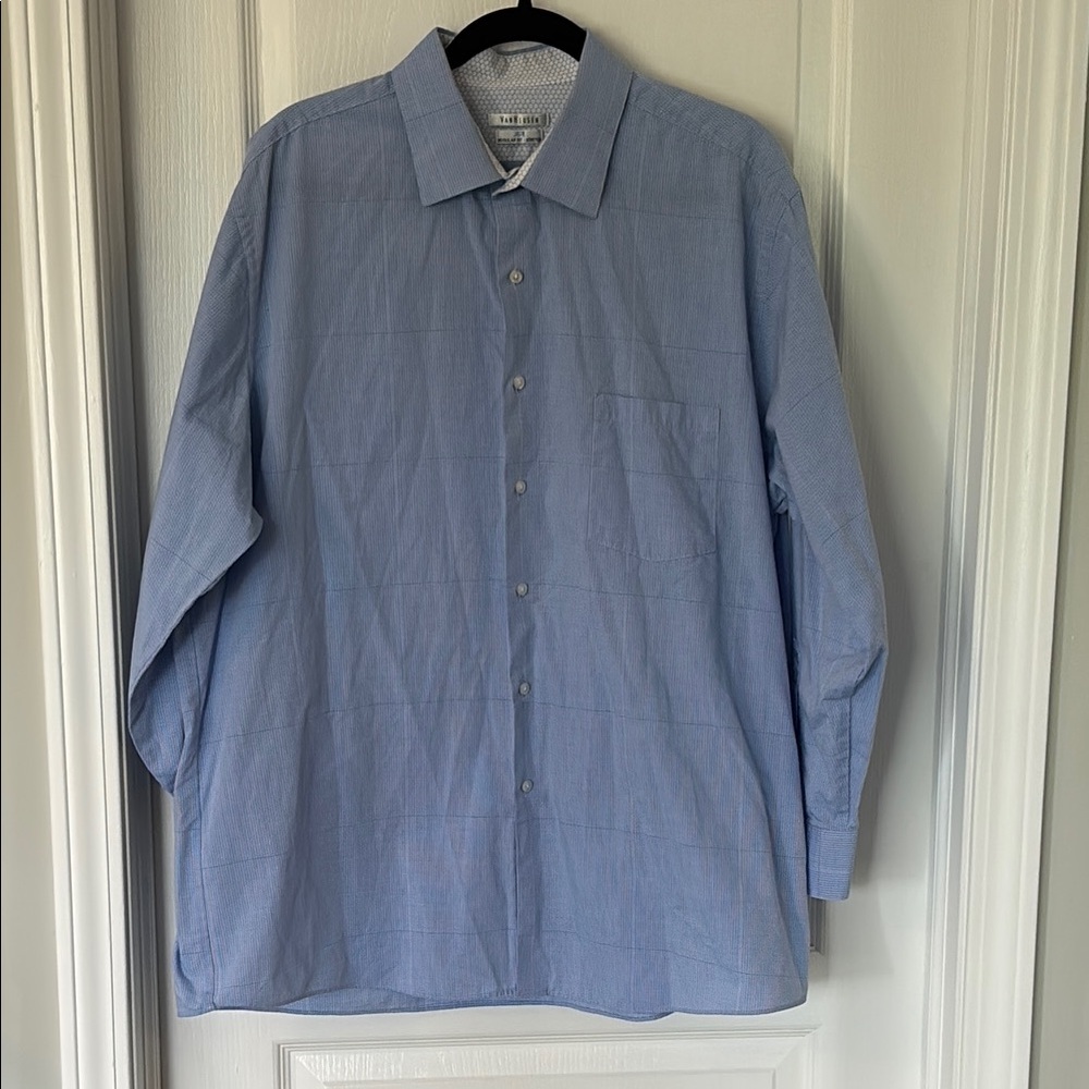 Men's Blue Button-Up Shirt